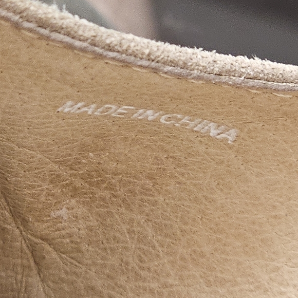 Eileen Fisher Just Suede Ankle-Strap Pump Shoes Womens Size 7.5 Low Heel Beige - Picture 11 of 11